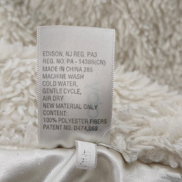 Baby Gund Comfy Cozy White Dog Puppy Security Blanket Lovey Plush 22" x 20" - Picture 4 of 5